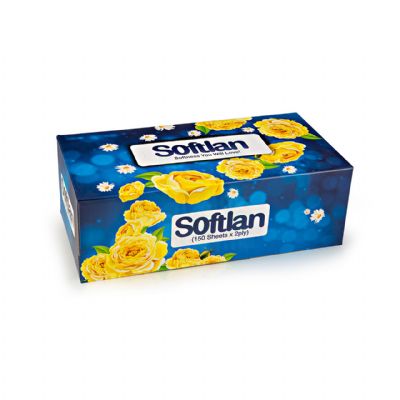 Softlan Facial Tissue-Roya 150 × 2 ply 48 packs